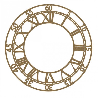 Creative Embellishments - Chipboard «Large clock face 6"»